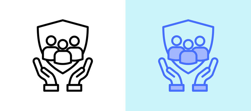 Human Rights Protection whitegreen icon