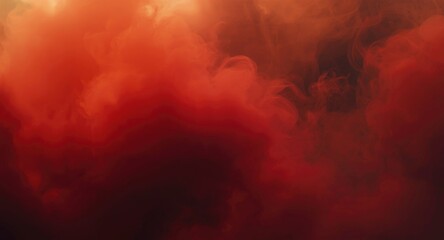 Obraz premium Vivid red smoke puffs delivering a dynamic textured backdrop