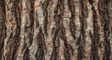 Obraz premium Close range image of tree bark revealing rich organic textures