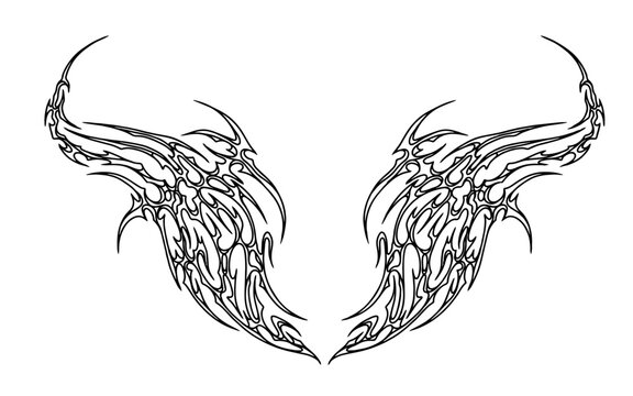 Tribal Cybersigilism tattoo design