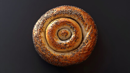 Fototapeta premium close up of a spiral seashell