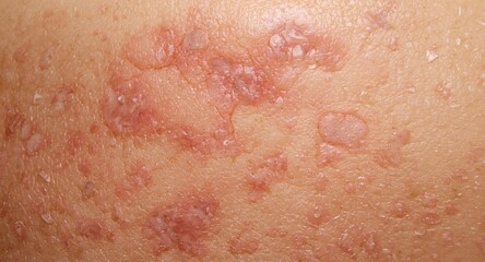 Fototapeta premium Psoriasis characterized by chronic autoimmune skin redness and scaling