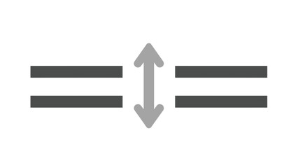 Equals Sign Graphic Symbol Illustration.