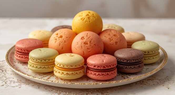 Traditional French confection assortment with calisson features