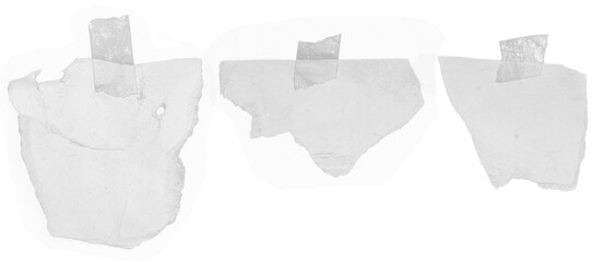 Set of Sticky note reminder . Post it note paper. Yellow sheets for notes isolated with clipping path on background.