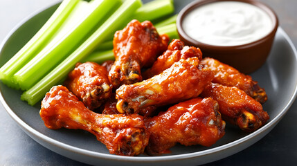 fried chicken wings on a plate