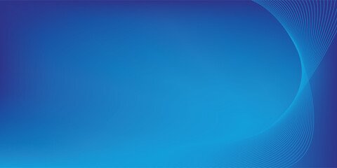 creative horizontal glowing blue line wave modern background