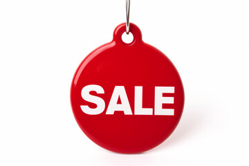 round badge with the inscription "SALE" on a white background