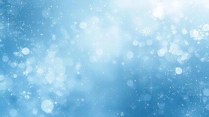 Cool Ice Blue Gradient Background with Subtle Sparkle and Ethereal Shimmering Highlights for Professional Minimalist Branding and High-End Seasonal Holiday Media Art Projects
