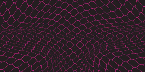 Mesh texture for fishing nets. Seamless pattern for sportswear or soccer goal, volleyball net, basketball hoop, hockey, athletics. Abstract net background for sports. © ipin