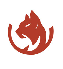 red bull with a sign