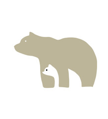 silhouette of a bear