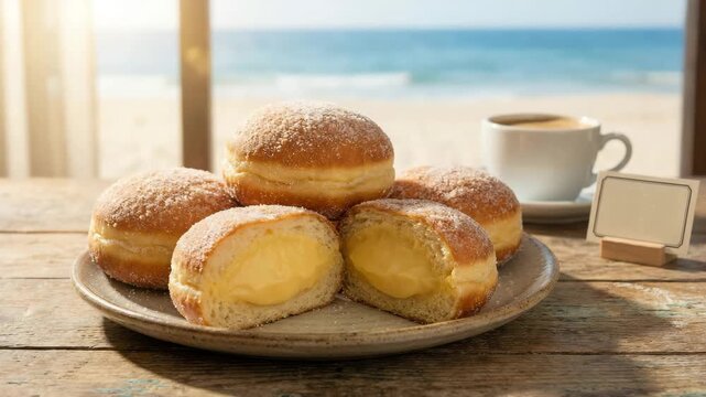 Bolas de Berlim, traditional Portuguese doughnuts