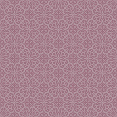 pink floral damask wallpaper with a seamless floral damask scroll  vector design for wallpaper, Fabric, Branding, Packaging, Invitations, Wedding, elegant damask pattern background