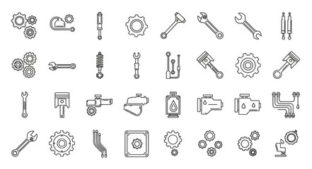 Obraz premium Collection of Various Tools and Parts.