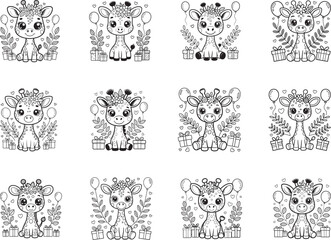 Cute Birthday Giraffe