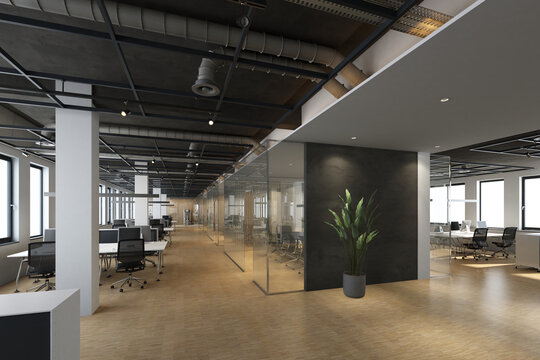 Modernes B&uuml;rokonzept mit Besprechungsinseln