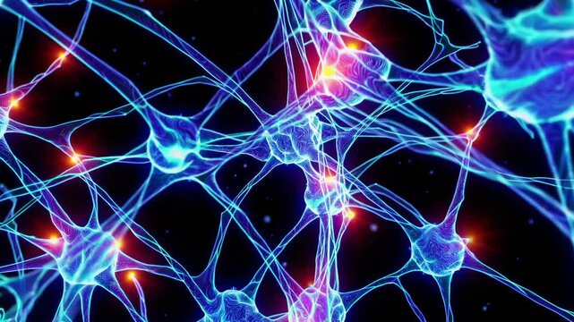 Brain Connections Illuminated In Detail. Visual Representation Of Neural Network Interactions. Sophisticated Visualization Of Neuron Communication And Synapse Activity