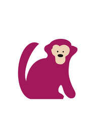 Vector illustration of monkey