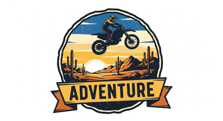 Adventure Dirt Bike Logo Design. © milah