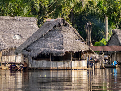 The second highest river level of the 21st century in a small village deep within the Pacaya Samiria Preserve, Peru