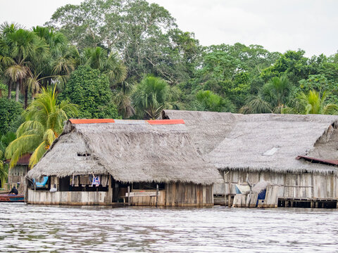 The second highest river level of the 21st century in a small village deep within the Pacaya Samiria Preserve, Peru