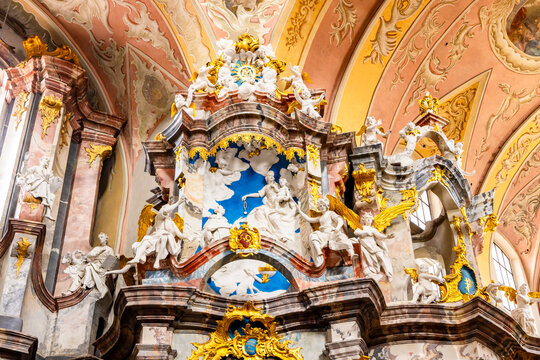 Interior of the Church of the Holy Spirit, Vilnius, Lithuania
