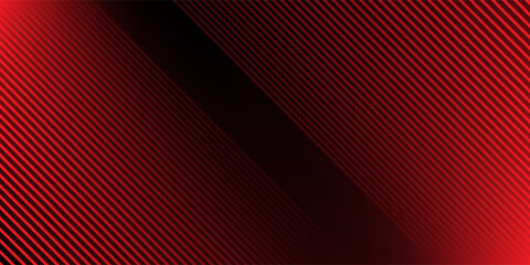 Red diagonal straight line background. Abstract dark striped gradient wallpaper. Red slanted stripes backdrop for flyer, banner, poster, presentation. Masculine linear game or sport texture. Vector © halim