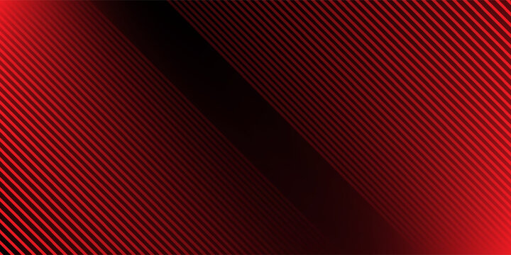 Red diagonal straight line background. Abstract dark striped gradient wallpaper. Red slanted stripes backdrop for flyer, banner, poster, presentation. Masculine linear game or sport texture. Vector