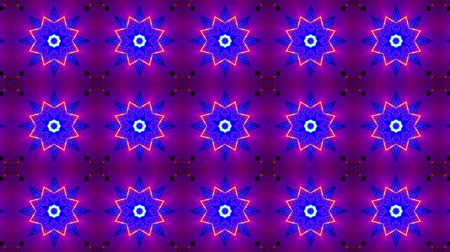 Kaleidoscope overlay for videos, streams, and content creation. Eye-catching animated background perfect for intros and stream scenes. Seamless loop. 4K.