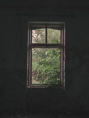 Fototapeta premium window in the old house