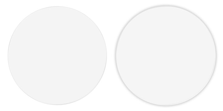Clear Glass Circles png, Clear glass panel or acrylic plate, Transparent Acrylic Plates for UI on Alpha Background