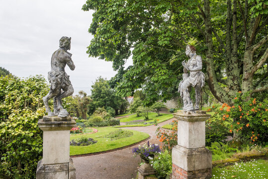 Statues in Candie Gardens, St Peter Port, Guernsey Island, Bailiwick of Guernsey, United Kingdom