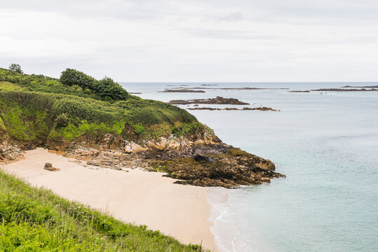 Belvoir Bay on the East coast of Herm Island, Bailiwick of Guernsey, United Kingdom