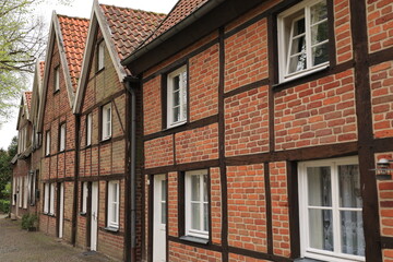 Obraz premium Blick in das Zentrum der Stadt Billerbeck im Münsterland 