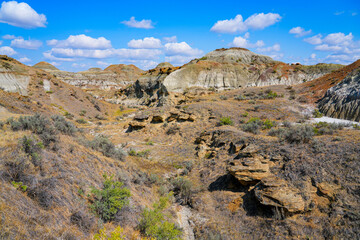Fototapeta premium Badlands in the Dinosaur Provincial Park, Alberta, Canada