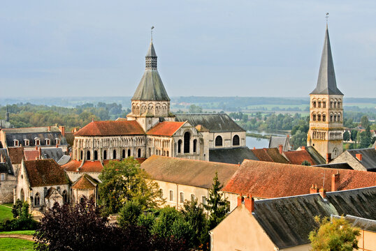 Priory and Our Lady Church, La Charite-sur-Loire, Nievre department, Burgundy region, France, Europe