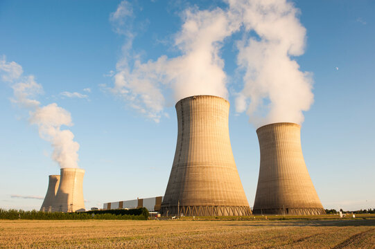 Dampierre Nuclear Power Plant, located in the town of Dampierre-en-Burly, department of Loiret, Centre region, France, Europe