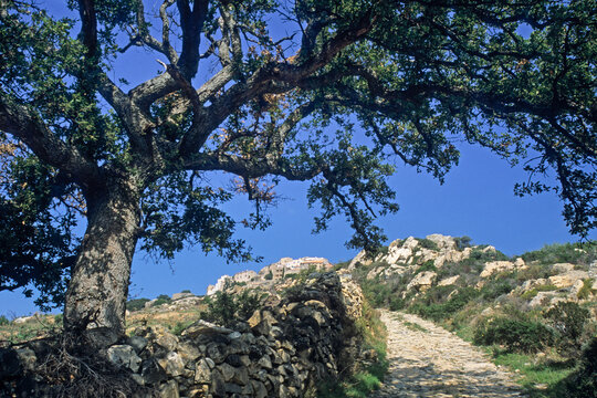 Sant Antonino, village in Balagne region, Haute-Corse department, Northern Corsica, France, Europe