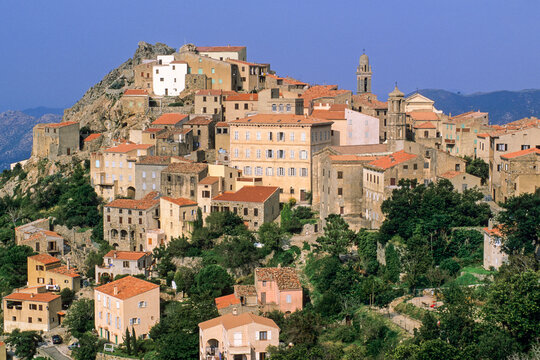 Speloncato, village of Balagne region, Upper Corsica, Northern Corsica, France, Europe