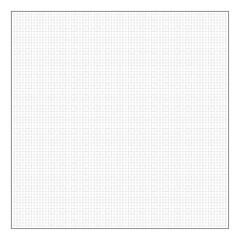 Square And Circle sheet with fine grid markings for drawing. Simple black and white vector isolated on white background