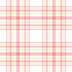 Soft pastel plaid pattern in pink and yellow tones. Perfect for feminine textile design, stationery, wrapping paper, and decorative backgrounds.