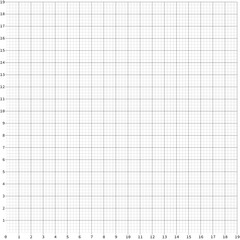 Square sheet with fine grid markings for drawing. Simple black and white vector isolated on white background