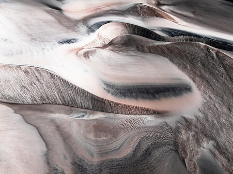 Details of white dunes, Campo de Piedra Pomez, El Penon, Puna, Catamarca, Argentina