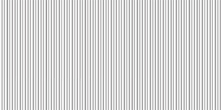 Transparent corrugated plastic ribbed glass background with abstract line patterns. 3D gradient light effects for retail windows or architectural panels. Vintage chrome reflections or polycarbonate.