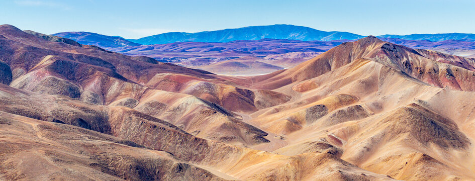 Rolling landscape around Cerro Galan caldera, Puna, Catamarca, Argentina