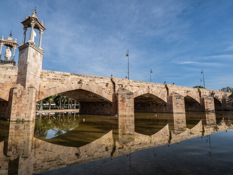 Puente del Real, Turia River, Valencia, Spain, Europe