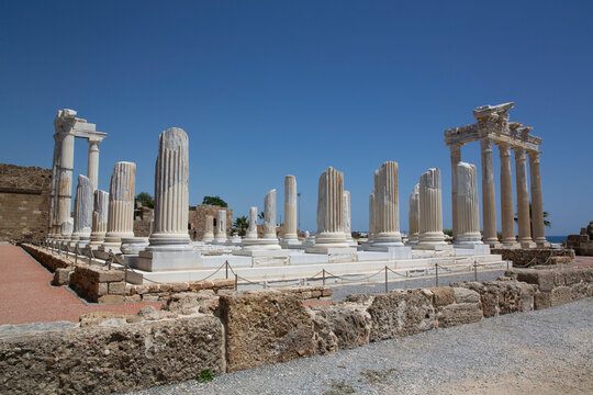 Athena Temple (2nd Century BC), Side, Antalya, Turkey