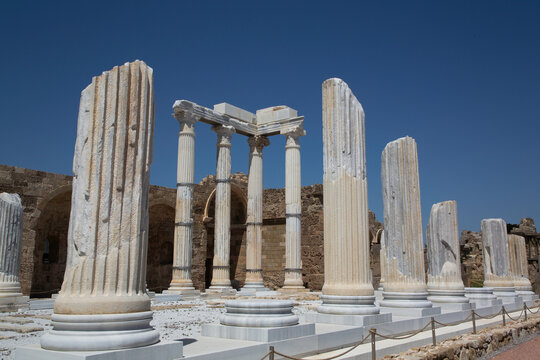 Athena Temple (2nd Century BC), Side, Antalya, Turkey