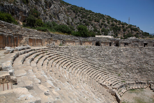 Roman Theater, 3rd Century CE, Myra Ancient City, Demre, Antalya, Turkey